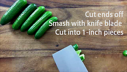 Smash cucumbers texts f